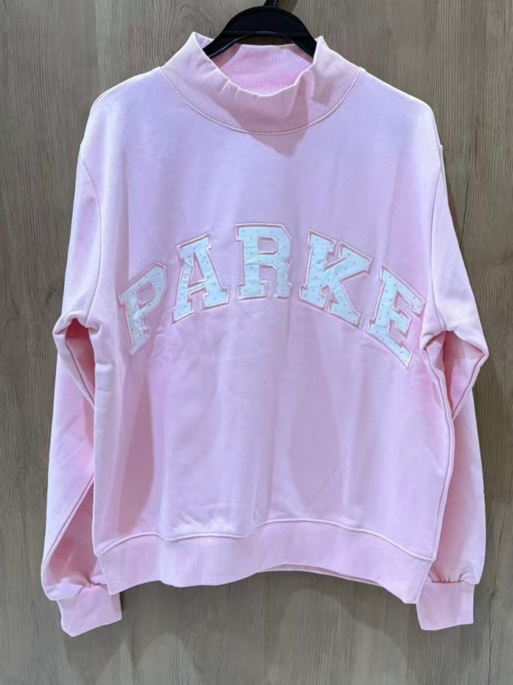Parke Brand Pink Mock Neck Sweatshirt
